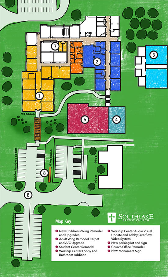 Southlake Baptist 3.0 map key
